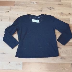 Chicos black lace top,  size 3